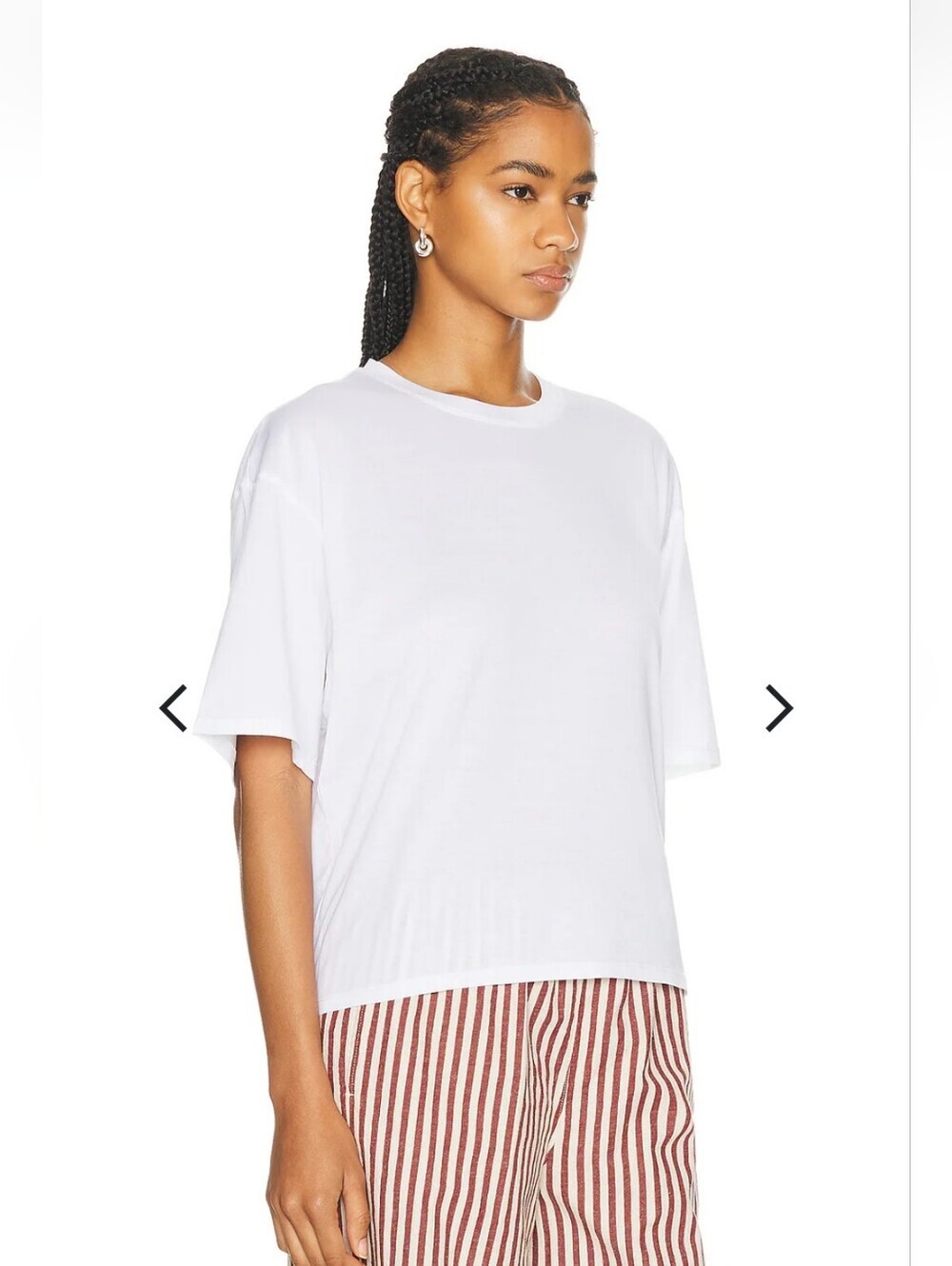 SPRWMN OVERSIZES CROPPED BOXY TEE NWT WOMENS SIZE XS